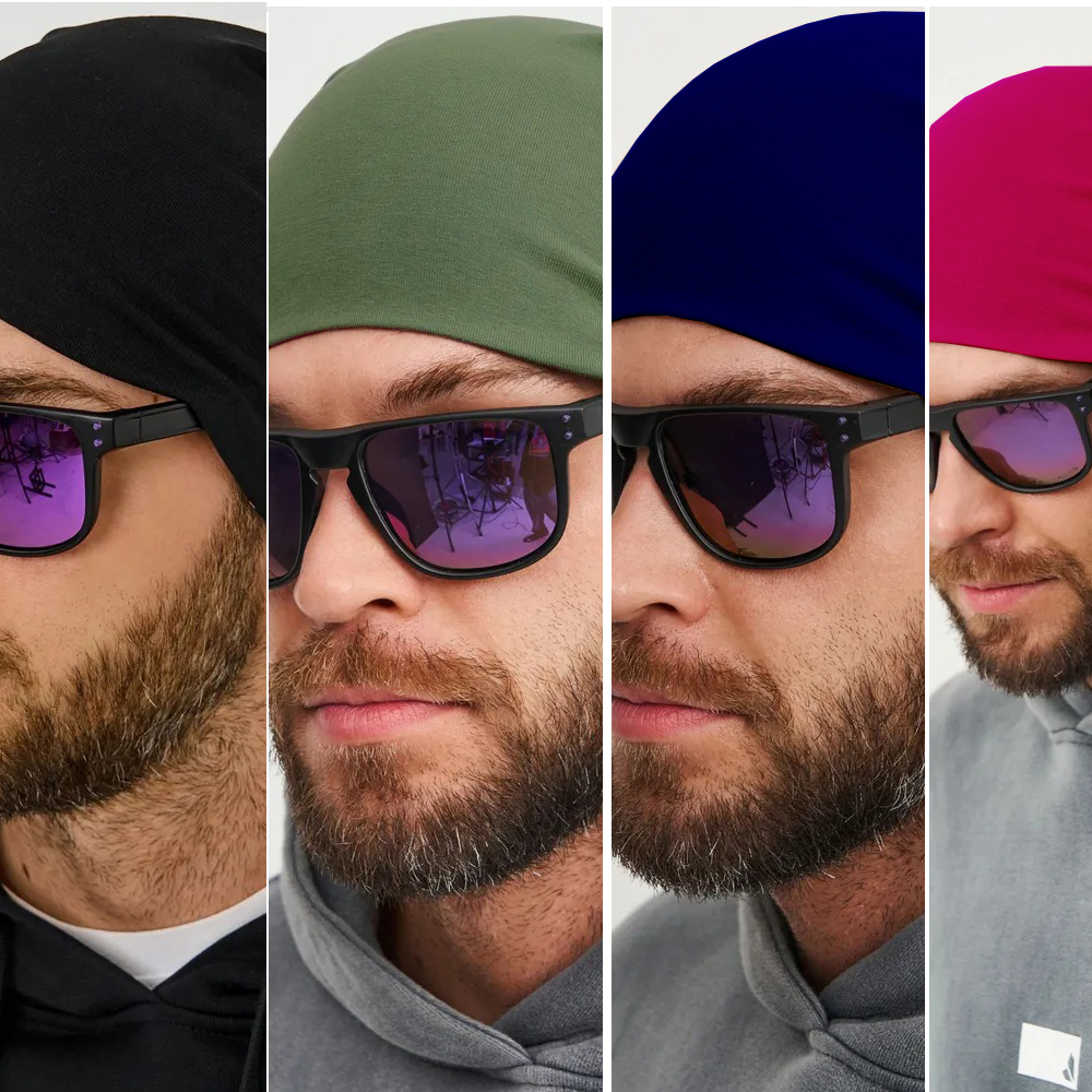 Chapeau froid sans bords pour hommes, chapeau élastique, taille universelle, adapté à l'extérieur et à la maison, automne et hiver