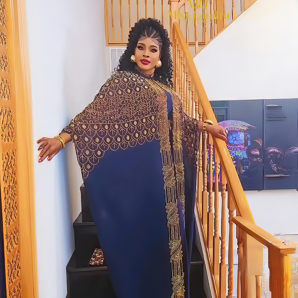 Robes africaines élégantes pour femme, robes de soirée en strass, robes turques pour femmes 2024, ensemble de 2 robes africaines élégantes