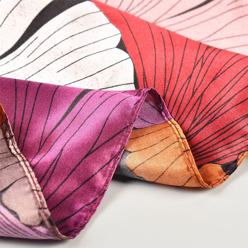 90*90 cm Foulard en soie Scarftop chapeaux femmes Design de luxe Foulard de cheveux crème solaire plage Hijab Foulard Bandana Femme Foulard