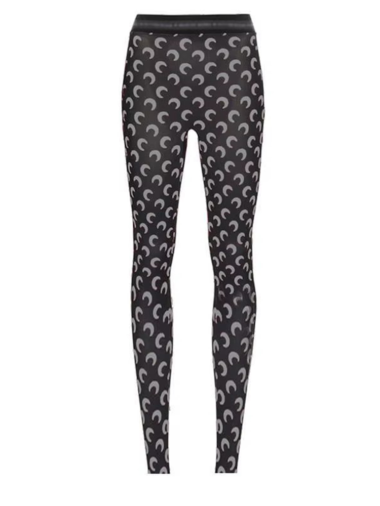 Pantalon astronomique imprimé taille haute pour femme, pantalon élastique moulant, mode coréenne, rue haute, décontracté, nouveau