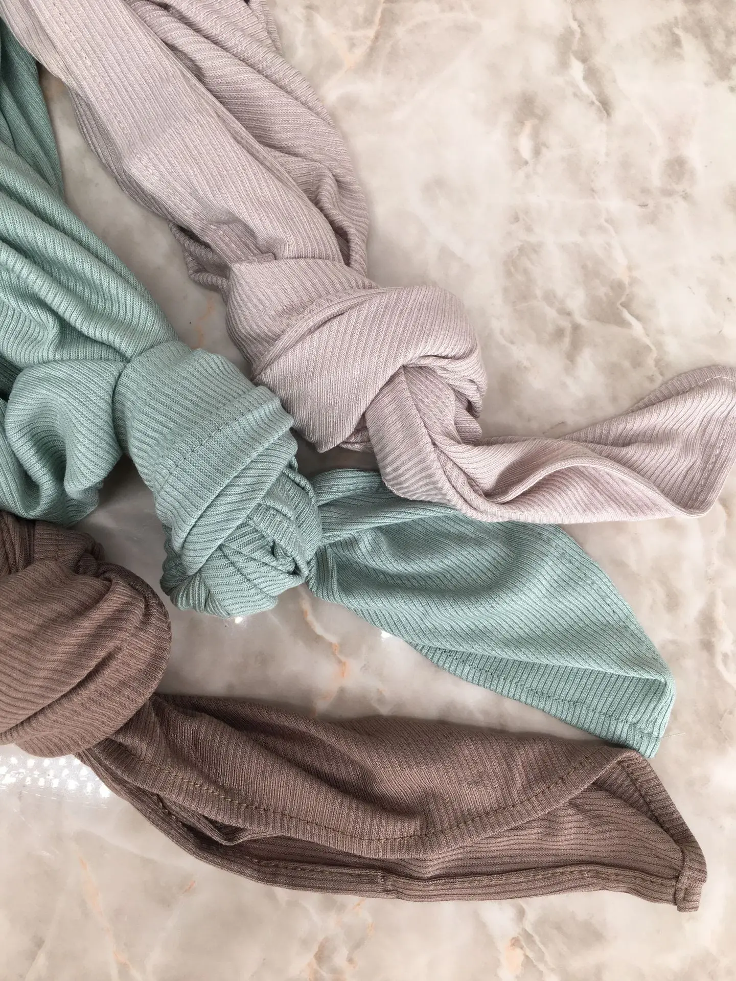 Écharpe Hijab en Jersey de Bambou pour Femme, artificiel astique, Respirant, Fil, Doux, Rayé, Sauna, Bandana, Nouvelle Collection