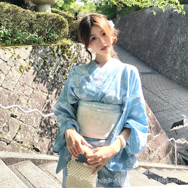 Kimono traditionnel amélioré de style japonais, robe Yukata pour fille de dieu, Photo japonaise, vêtements Photo
