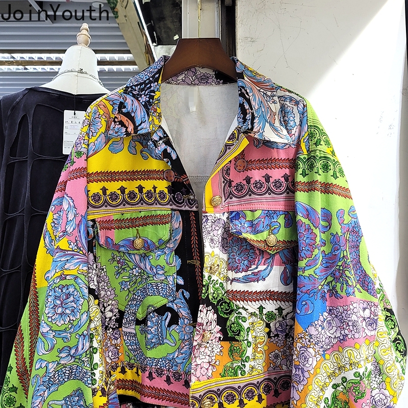 Vestes en jean Harajuku pour femmes, Ropa Mujer, Streetwear, mode imprimé, Y2k, hauts décontractés, manteaux courts en Denim coréen, 2025