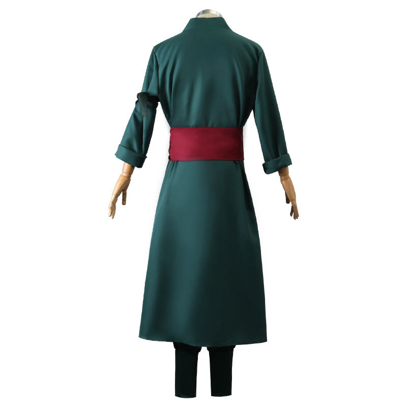 Roronoas Cosplay Costume Anime Kimono Robe Zoro cape uniforme tenues d'halloween avec boucles d'oreilles pour Comic Con