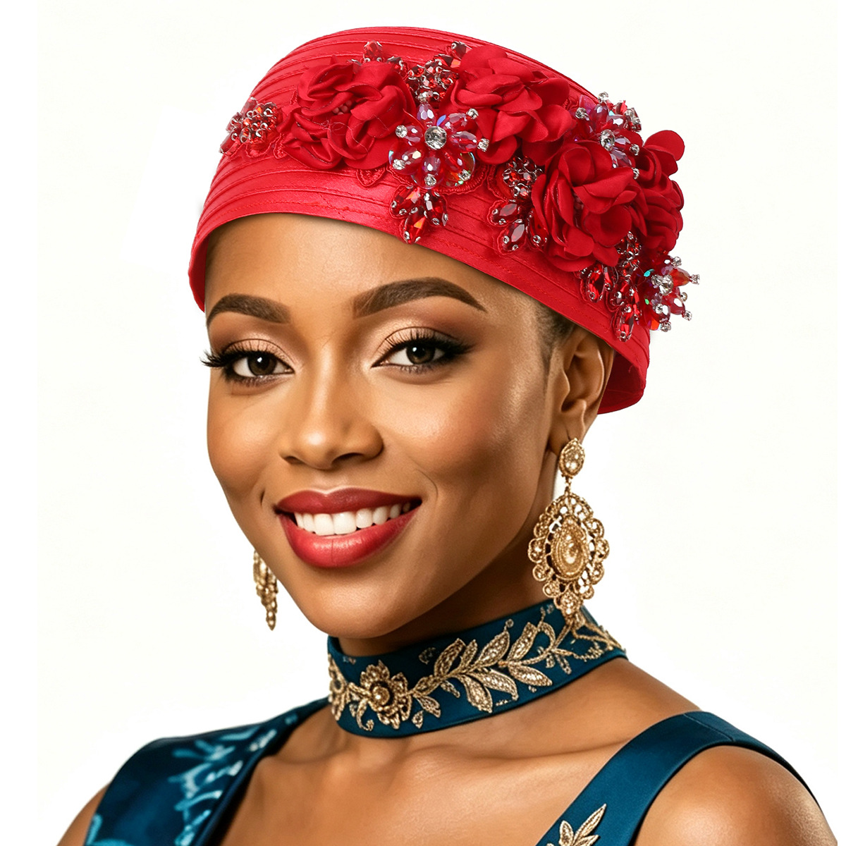 Turbans nigérians pour mariage traditionnel, Turban Femme Auto Gele, Turban africain, Bouquet déjà confectionné, Bonnet, Bandeaux de tête