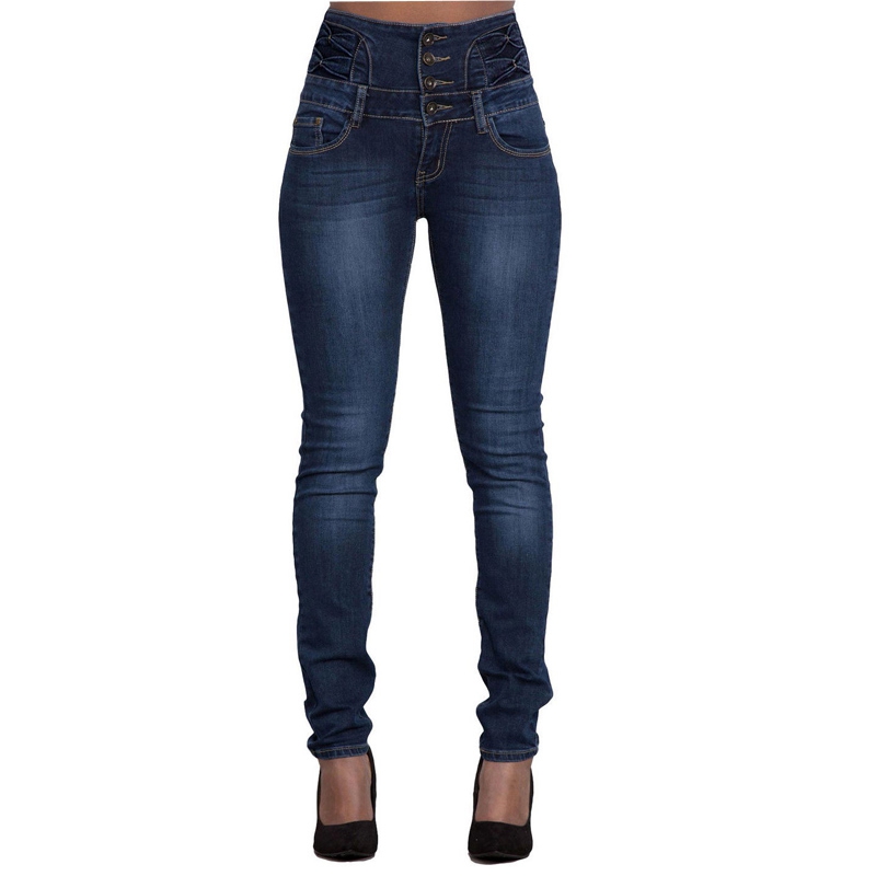 Femmes noir Jean Push Up crayon Denim pantalon dames Vintage taille haute décontractée Stretch maigre maman Jean mince Femme