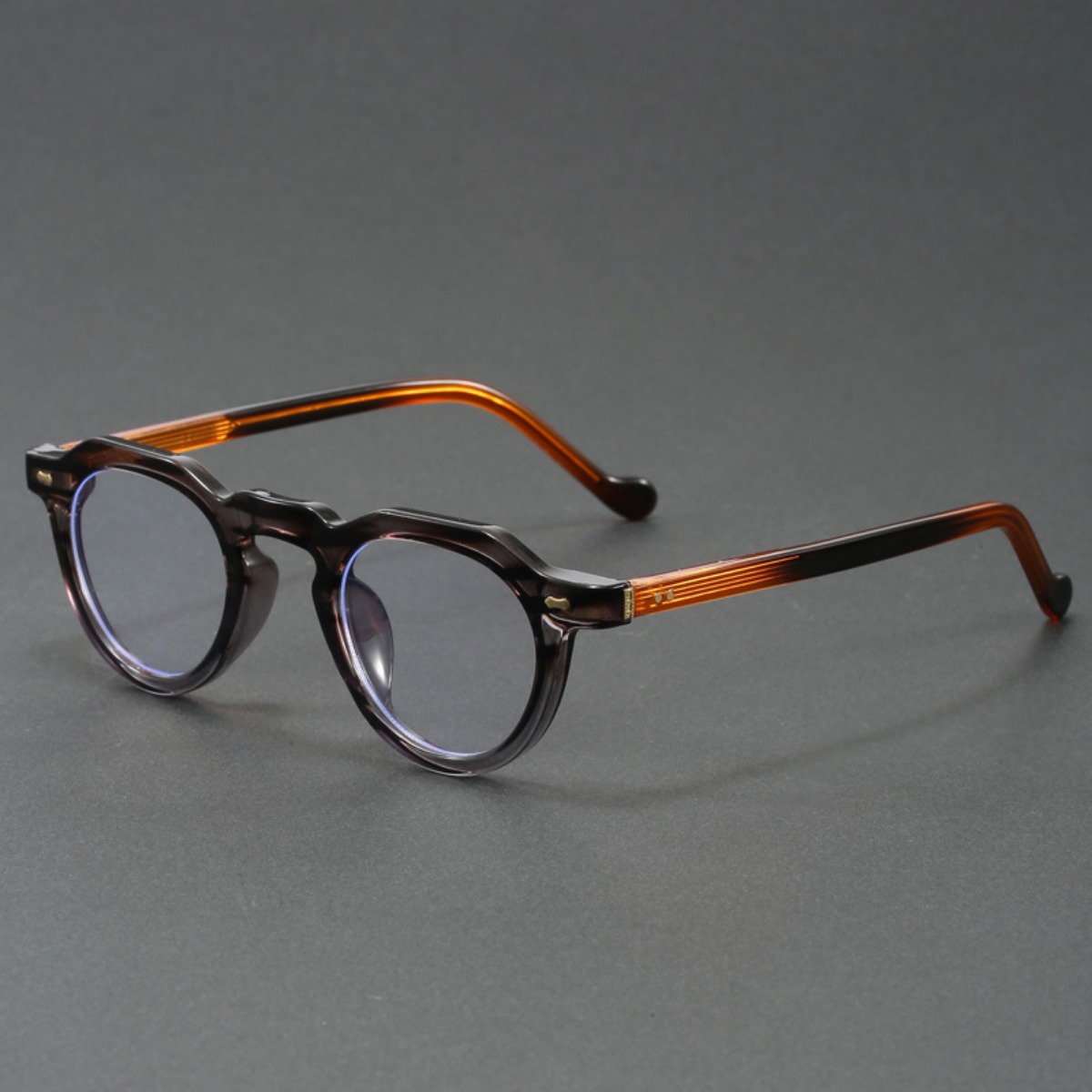 Monture de lunettes optiques rondes rétro en acétate pour hommes et femmes, lunettes rétro