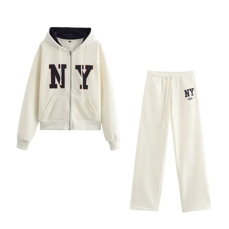 Survêtement femme Jersey ensembles Sweats ensemble 2025 hiver coton costumes large Baggy pantalon vêtements de sport 2 pièces ensemble femmes tenues
