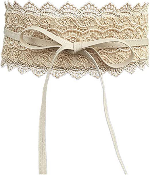 Ceinture large en dentelle pour femmes, Style Boho, Corset en cuir PU, pour robe de mariée, jupe, ceinture décorative