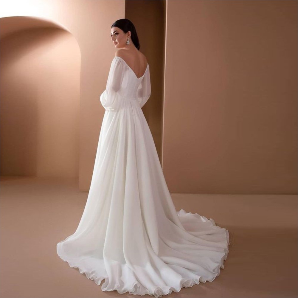Robes pour femme robes élégantes couleur unie Robe de soirée mince Sexy une ligne cou Style Simple manches longues Style Simple