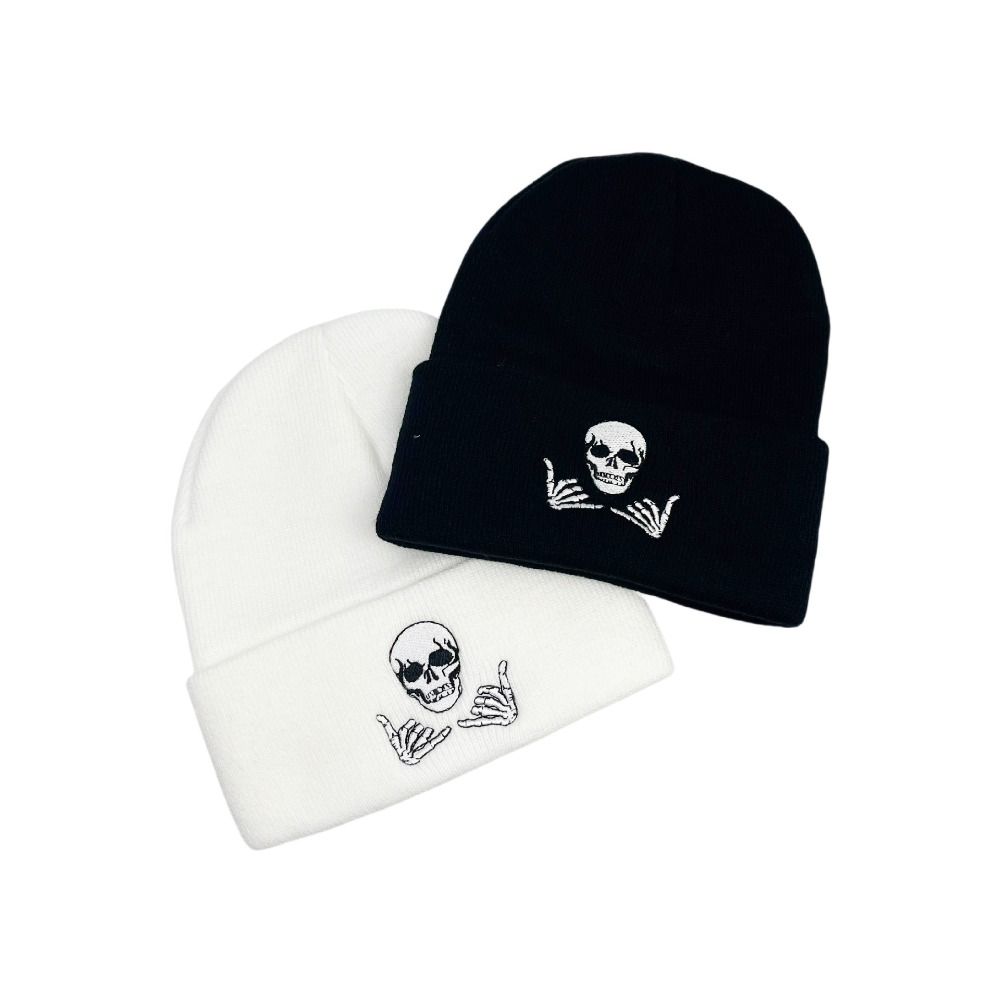 Nouveau bonnet tricoté pour homme style Hip Hop, épais et élastique, brodé, pour le froid et le ski en extérieur