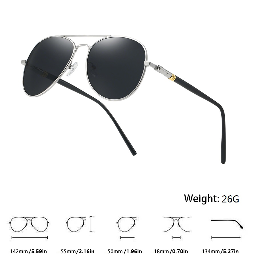 Lunettes de soleil pilote classiques, lunettes de créateur de marque tendance, unisexe, pour la pêche, la conduite, les voyages de vacances, lunettes vintage élégantes.