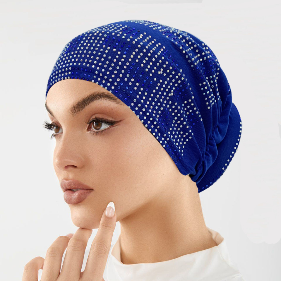 Casquette Turban respirante d'été pour femmes musulmanes sous écharpe casquette dame africaine bandeau Bonnet