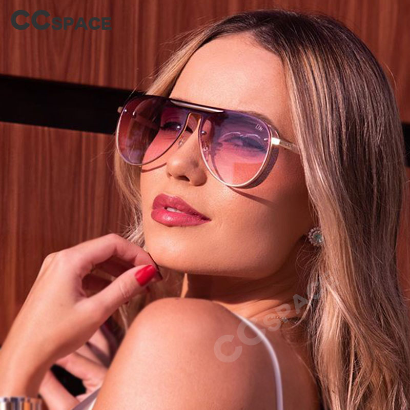 Lunettes de soleil roses vintage pour femmes, lunettes de soleil à grande monture, miroir, lunettes de mode, nuances rétro des années 2000, 46192