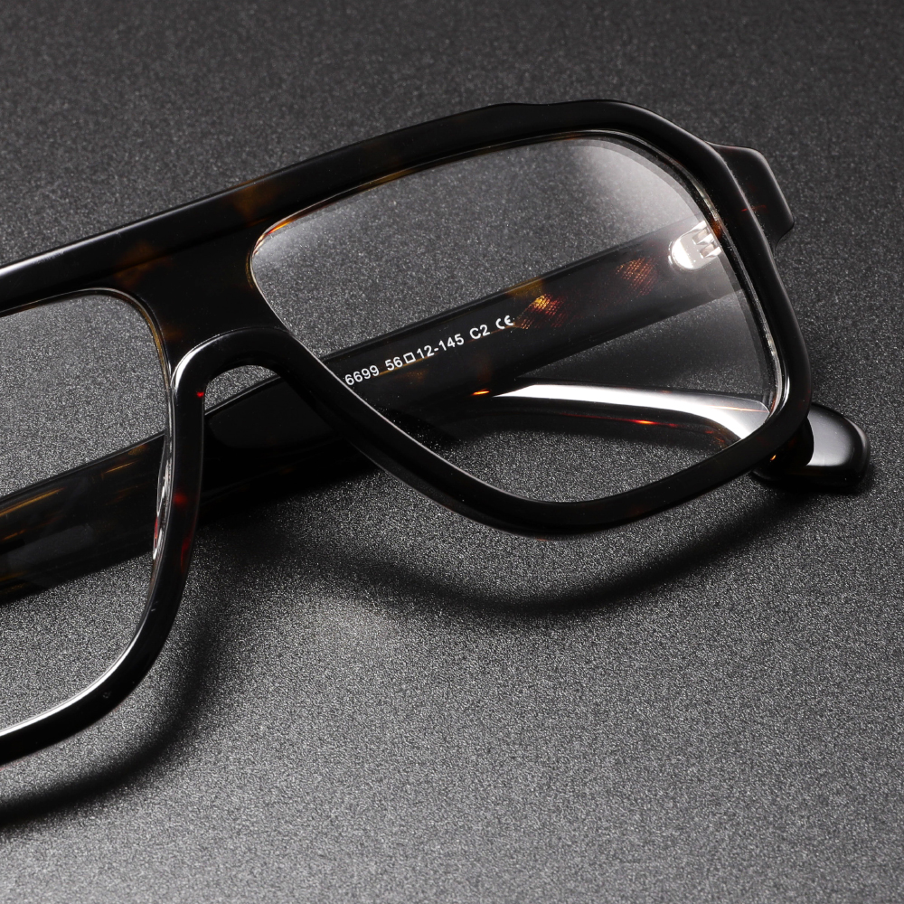 Monture de lunettes en acétate faite à la main pour hommes, monture de lunettes carrée surdimensionnée de haute qualité pour femmes, marque de luxe rétro de styliste