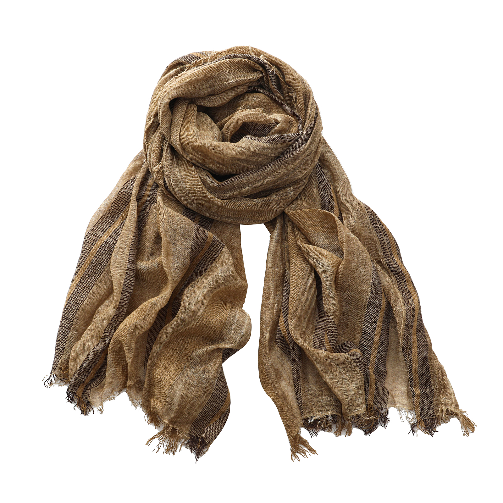 Mode rayé coton lin hommes écharpe automne hiver chaud Pashmina foulard mâle accessoires court gland Bufanda silencieux
