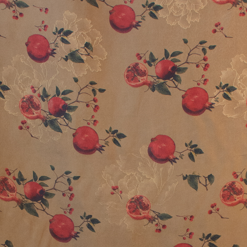 Tissu Xiangyunsha 100% Soie de Mûrier Doux pour la Peau, Motif Floral Élégant, Matériel de Couture Fait Main pour Tenues Féminines et Projets DIY