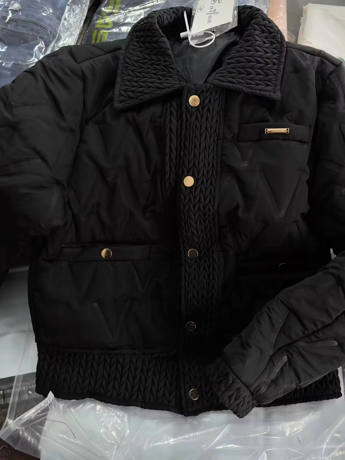 Manteaux rembourrés en coton pour femmes, veste matelassée légère à col rabattu, à la mode, vêtements d'extérieur, pardessus chauds, automne hiver