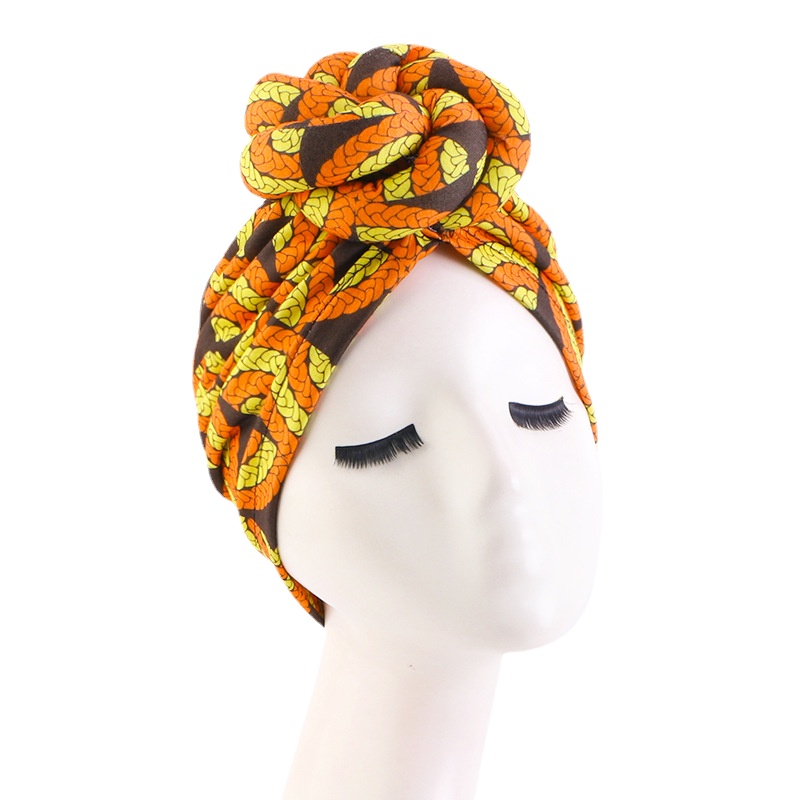 Chapeau Turban extensible à grande fleur pour femmes, imprimé africain, couvre-chef, couvre-chef de fête de mariage, Hijab musulman, couvre-tête