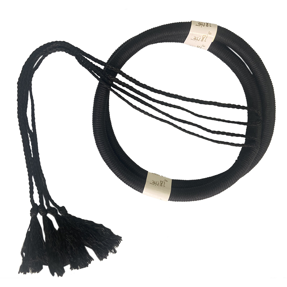 Vêtements de sauna arabes Shemag, bande de sauna saoudien, écharpe noire, écharpe Keffiyeh, pompon musulman