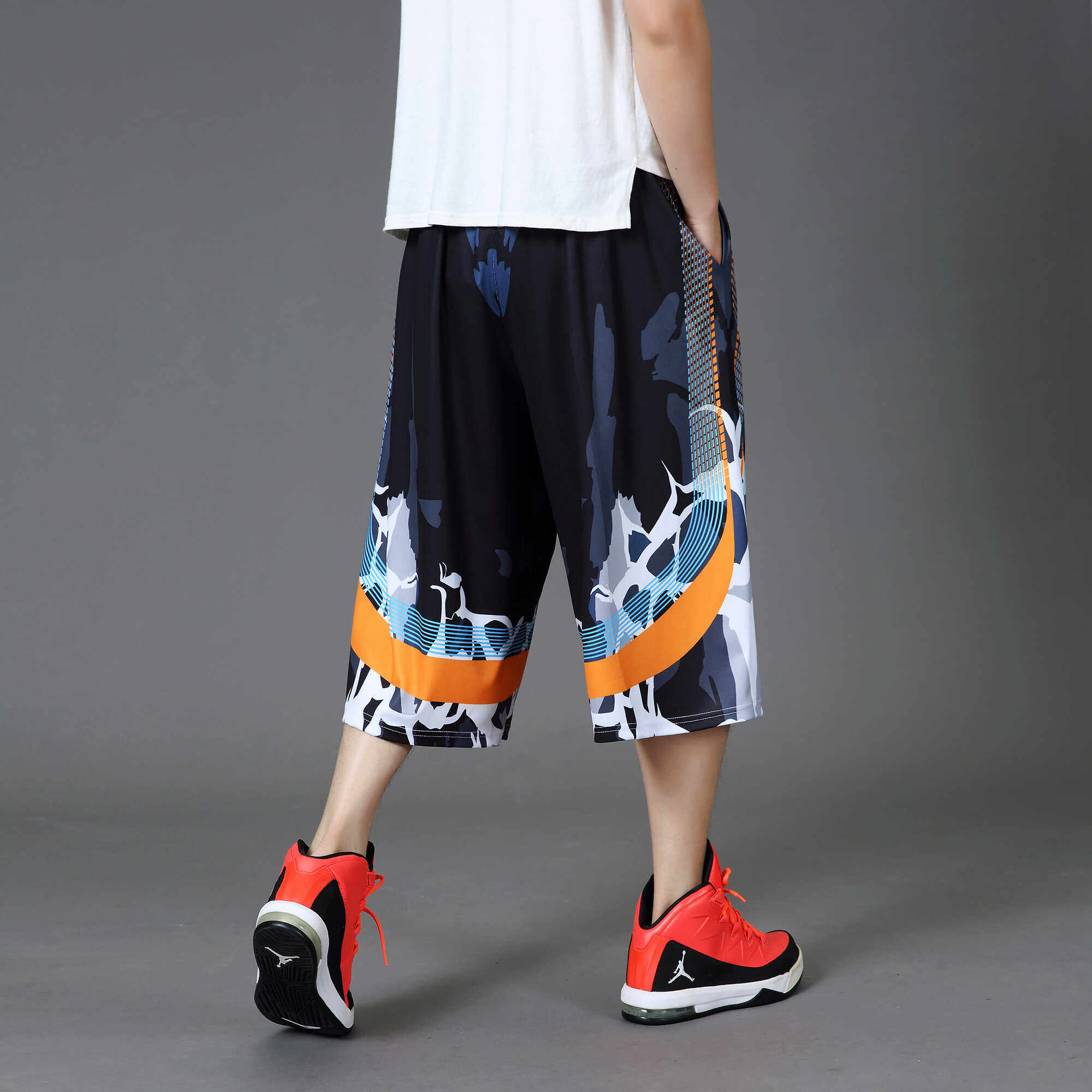 Nouveauté - Shorts de sport surdimensionnés pour hommes, style basketball, longueur six ou sept pouces, tailles XL, 2XL, 3XL, 4XL, 5XL, 6XL, 7XL