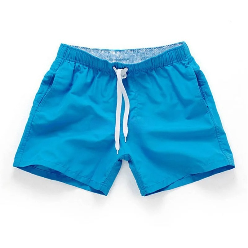 Short de bain décontracté pour homme à séchage rapide, avec cordon de serrage à la taille, idéal pour la plage, le surf, la course et le sport, avec poches latérales