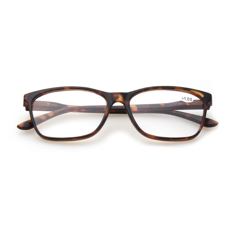 Lunettes de lecture rectangulaires élégantes à charnière pour hommes et femmes, dioptrie 0.5 1.75 2.0 4.0. .. Largeur des verres
