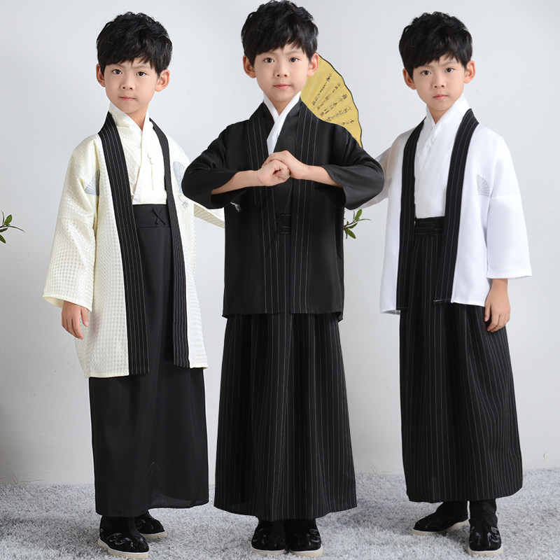 Kimono traditionnel japonais pour enfants, motif paon, pour filles et garçons, idéal pour les spectacles scolaires, thème Sakura, style asiatique