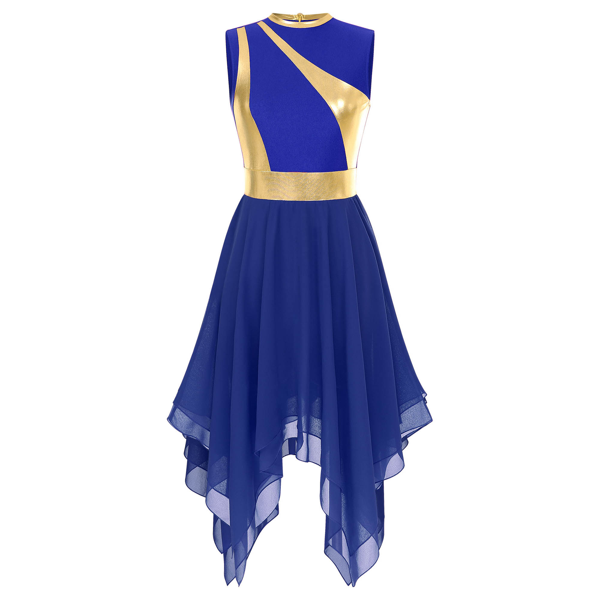 Robes de ballet lyrique pour femmes, Costumes de danse de culte, ourlet irrégulier, liturgique, église, valse, tunique de salle de bal