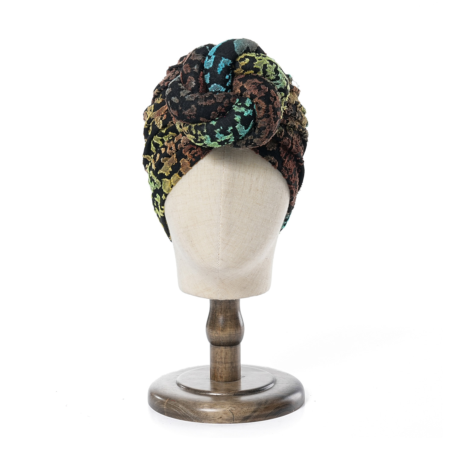 Turban imprimé Floral à motif africain pour femmes, pré-fabriqué, nœud supérieur, enveloppe de tête, fleur extensible, Hijab, casquette de chimio, foulard, 2024