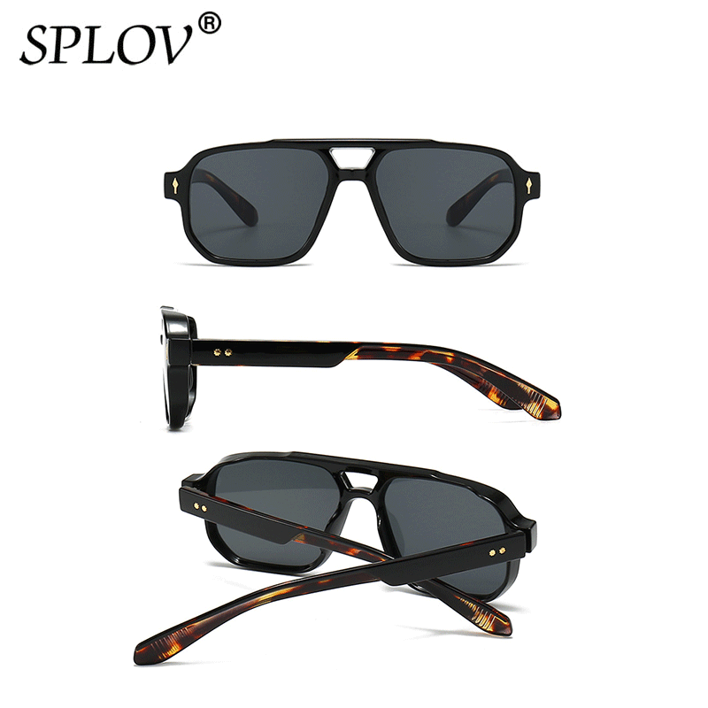 Lunettes de soleil carrées de luxe pour hommes et femmes, nuances dégradées, nouvelle marque de mode, créateur RiSALE, lunettes de soleil de conduite, UV400