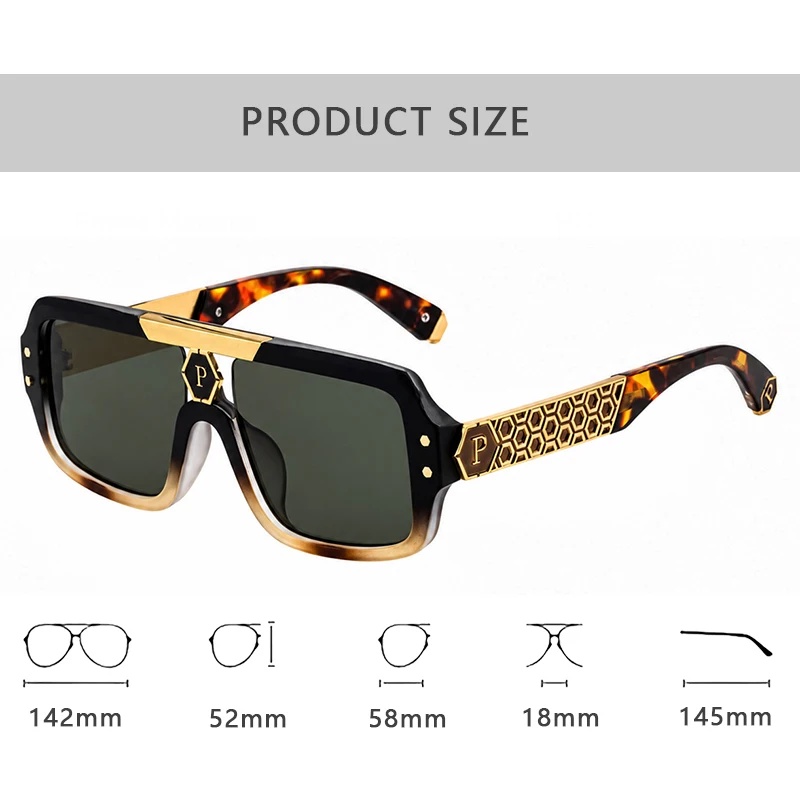 Nouvelles Lunettes de Soleil de Luxe de Marque Tendance 2026 pour Hommes et Femmes, Style Vintage Oversize Punk, Verres Steampunk à la Mode
