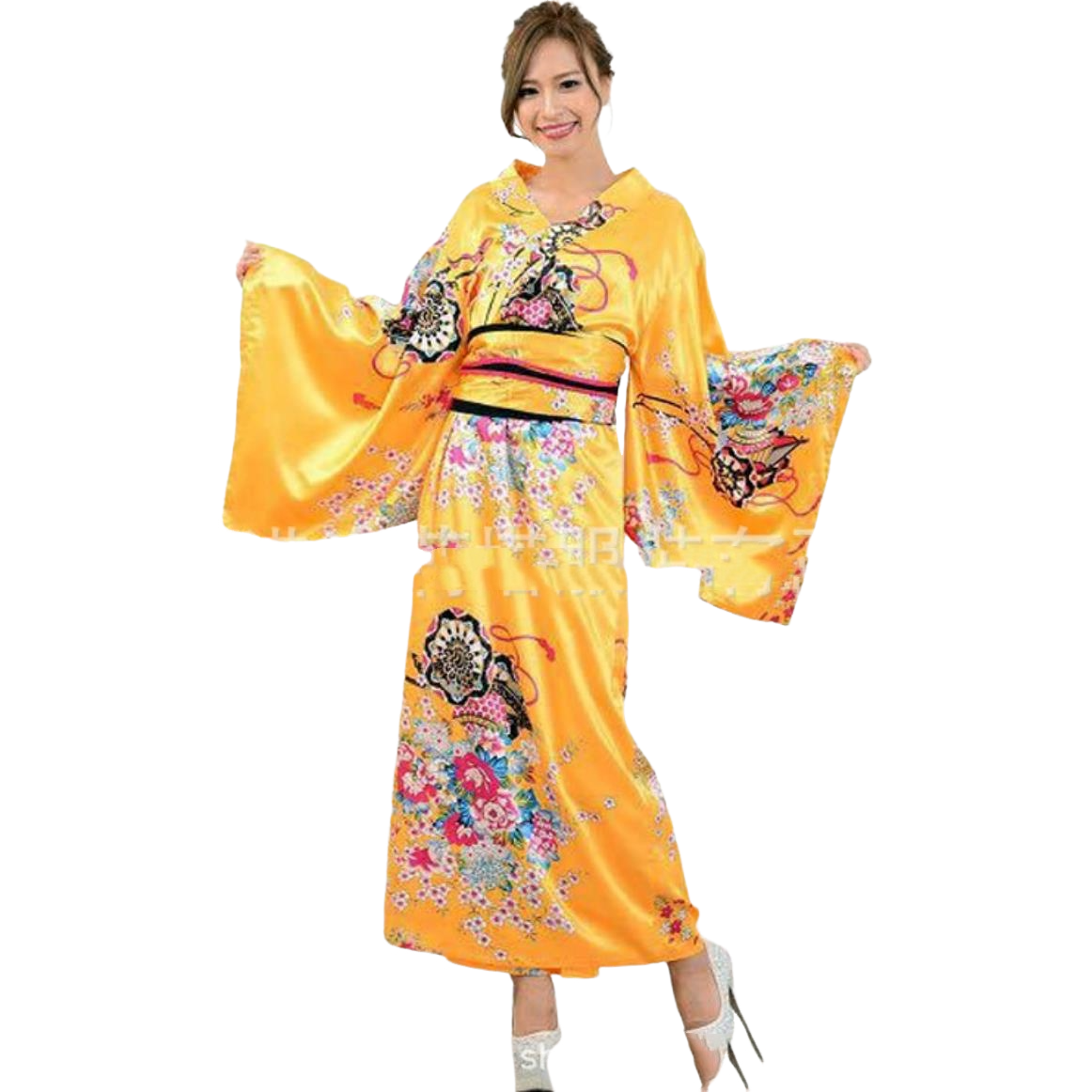Kimono Yukata traditionnel japonais avec Obi, robe de soirée Vintage pour femmes, robe Geisha, Festival, spectacle de bal, Cosplay