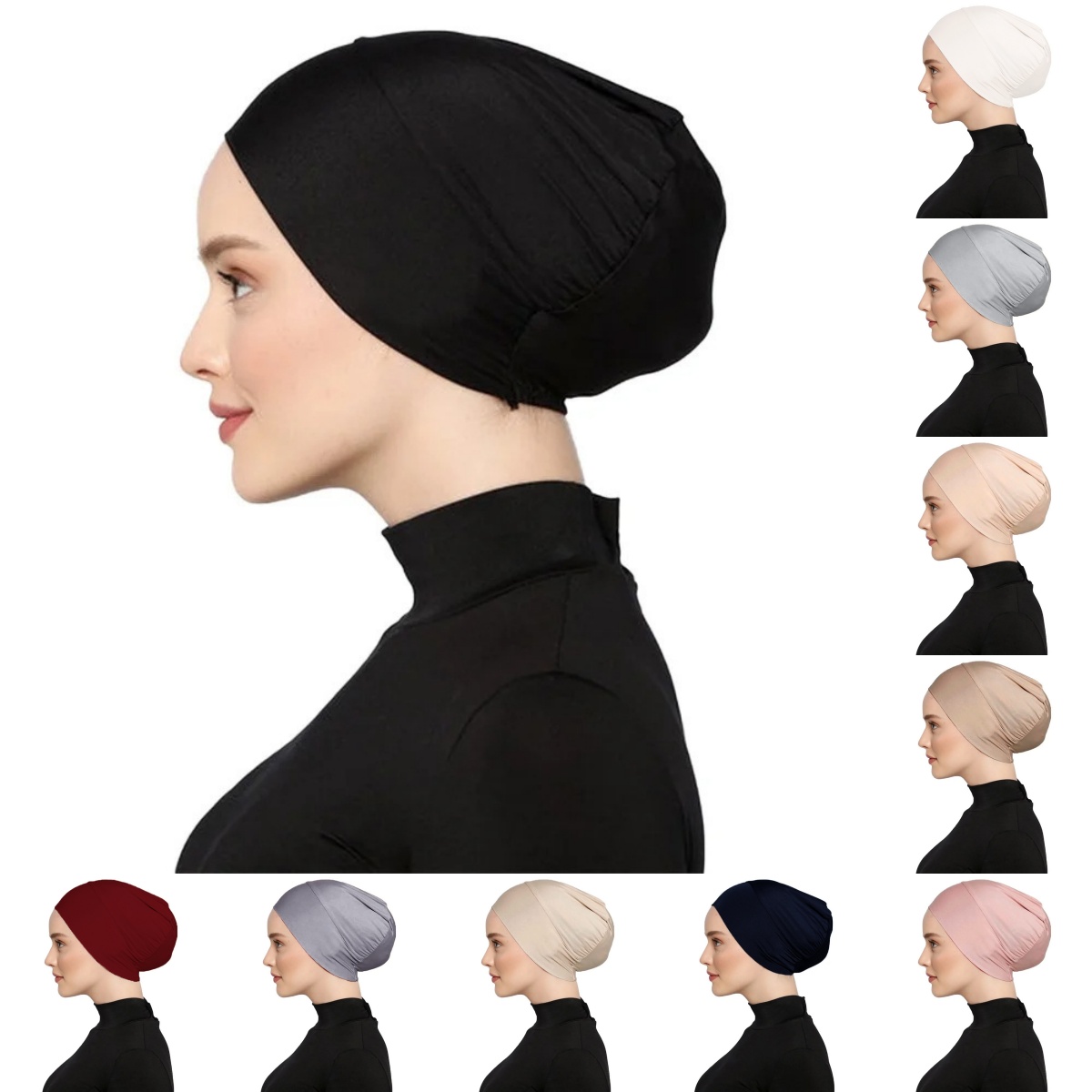 Nouveaux Hijabs pour Femmes 2026, sous-bonnets islamiques, Hijabs Abaya musulmans, Turbans en jersey extensible doux, Turban instantané, Bonnets pour femmes