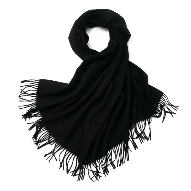 Écharpe 100% laine pour Femme, châle en Pure laine, longue Cape, Pashmina, collection automne-hiver, 200 – 70