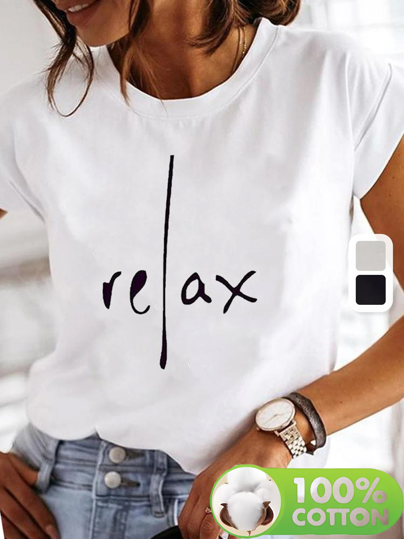 Décontracté 100% coton Relax imprimer Streetwear T-Shirts femmes T-Shirts Egirl mode coréenne graphique T-Shirts hauts femmes vêtements