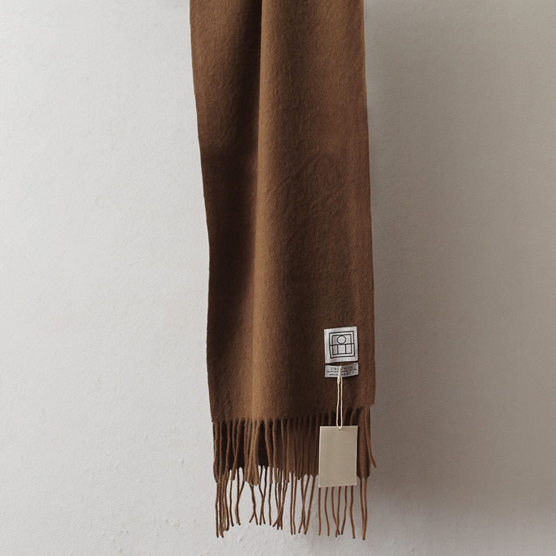 Écharpe 100% laine d'agneau pour femmes et hommes, marque de luxe, écharpes chaudes d'hiver, étoles, couleur unie, châle en cachemire pour femme 2026