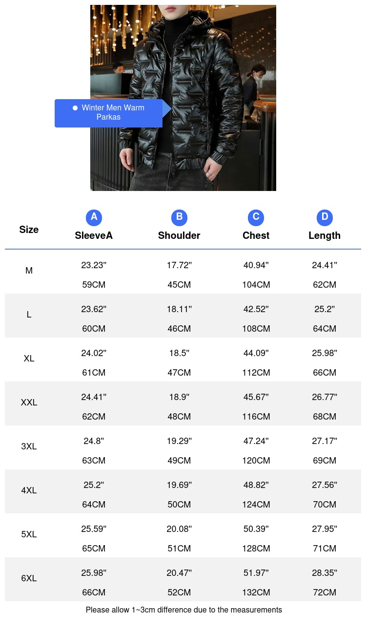 Veste rembourrée chaude d'hiver pour hommes, Parkas épais en coton, manteaux à capuche, coupe-vent, vestes thermiques, vêtements 6XL