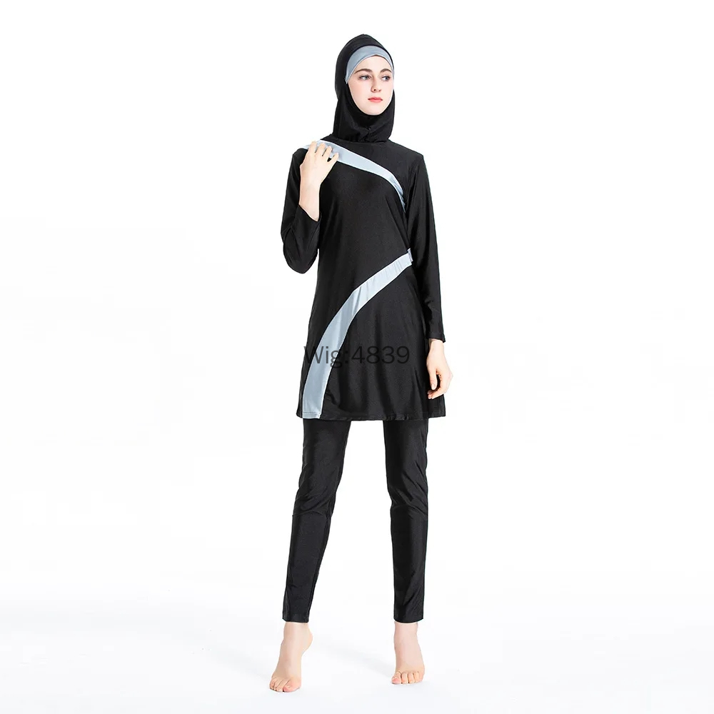 Maillot de bain musulman pour femmes, couverture complète modeste, Patchwork irrégulier, islamique, arabe, moyen-orient, pour dames, nouvelle collection 2025