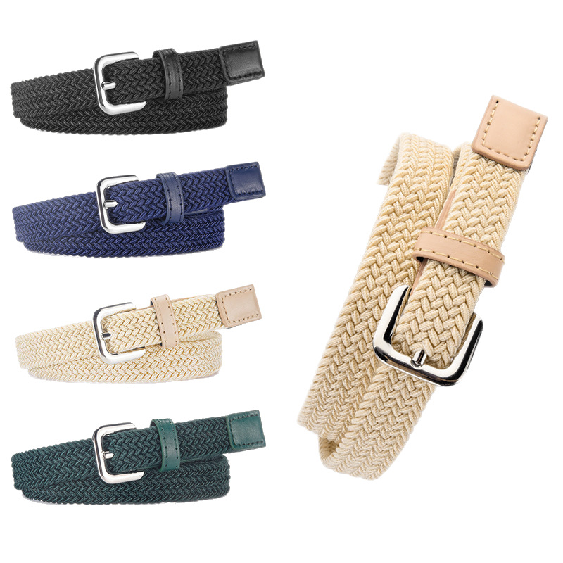 Ceinture en Nylon extensible pour enfants, Design Simple, accessoires en jean, ceinture d'entraînement pour Sports de plein air, boucle ardillon, ceinture en toile élastique
