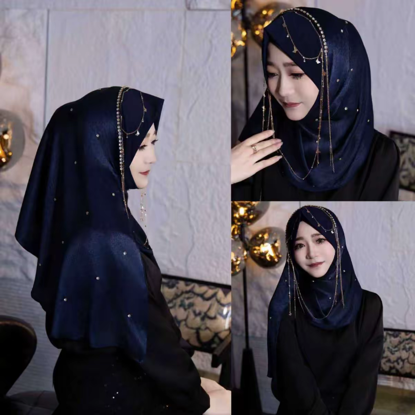 Hijabs musulmans, vêtements islamiques, couvre-têtes, écharpes prêtes à porter pour femmes