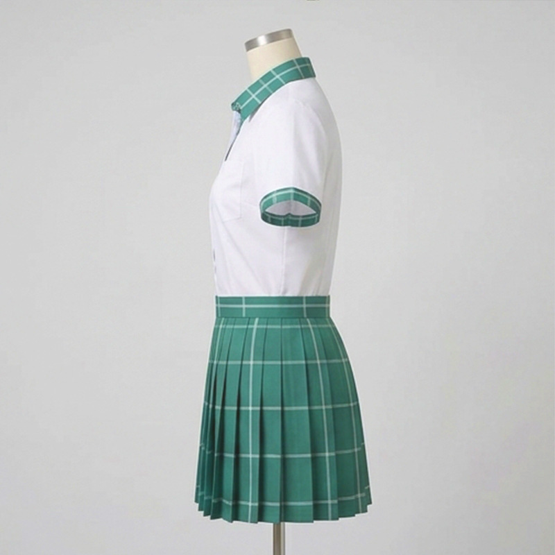 Nouvelle tenue de cosplay Anime ALIEN STAGE Sua Mizi Hyuna, uniforme scolaire Anakt Arts, jupe écossaise verte JK, perruques, tenue d'Halloween