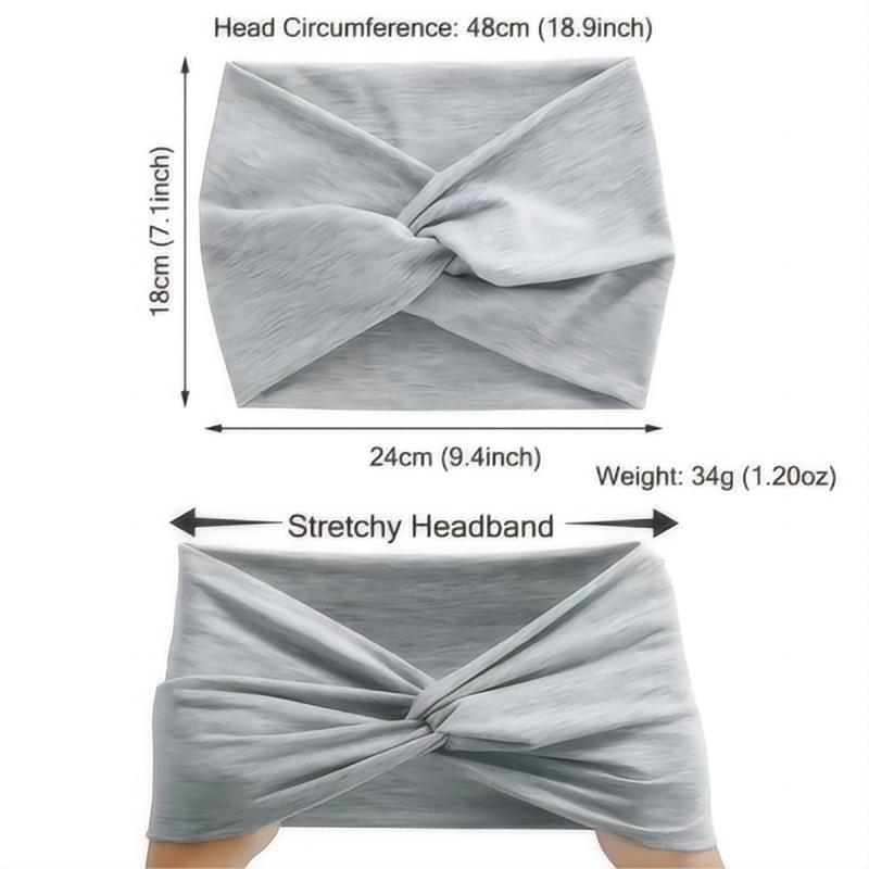 Large bandeau élastique bandeau Pilates Yoga fitness course cyclisme bandeau Turban maquillage cerceau de cheveux maquillage bandeau pour les femmes