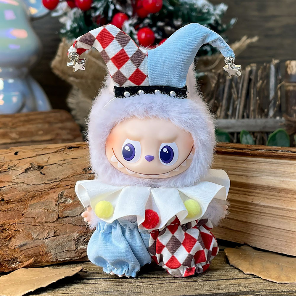 [Pas de poupée] vêtements pour Mini Labubu 4.0 ensemble de costumes de cirque vêtements de Clown pour 10.5 cm Labubu V4 vêtements de poupée accessoires de tenue