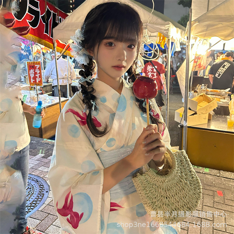 Nouveau Dieu fille Kimono Photo vêtements robe Style rétro traditionnel robe améliorée japonais camélia Kimono femmes