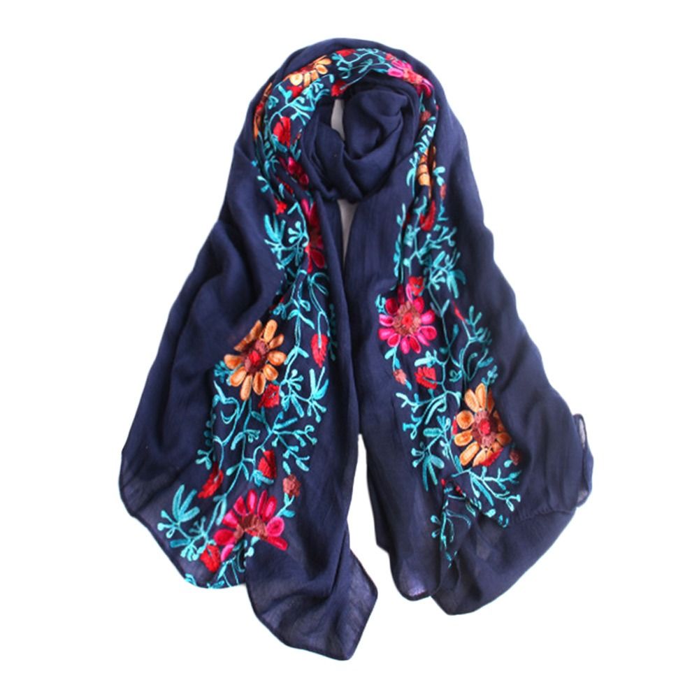 Écharpe de Plage Florale Douce pour Femme, Châle Surdimensionné, Bandana