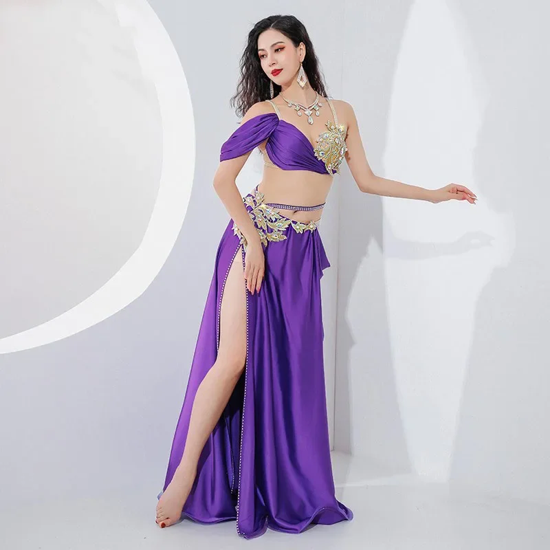Ensemble de olympiques de danse du ventre éma ens pour femmes et filles, performance Popsong, tenue de danse financière, compétition de groupe, chaud