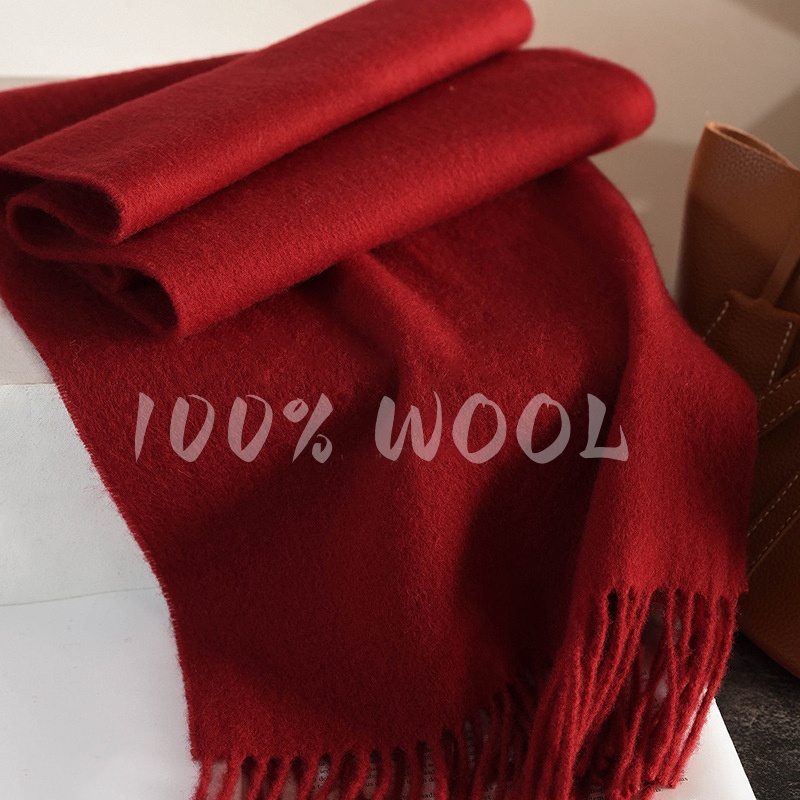100% laine hiver écharpe pour femmes longue chaude cachemire foulards Hijab solide dame châle enveloppement femme Pashmina Bandana foulards nouveau