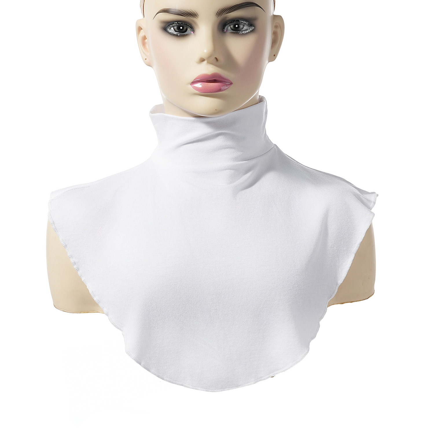 Faux col en Modal pour femmes musulmanes, Extensions de Hijab islamique, col roulé, couverture de cou haut, demi-haut plus chaud, écharpe Hijab, enveloppe courte