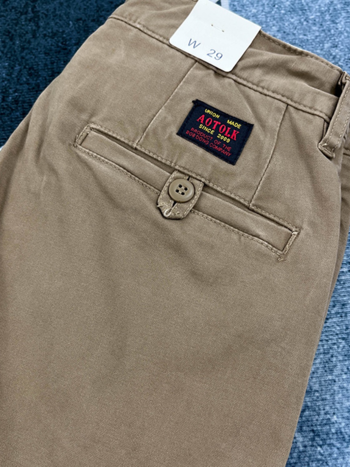 Amekaji pantalon décontracté droit conique extensible en coton lourd pour hommes américain japon rétro lavé vêtements de travail solide Chino pantalon